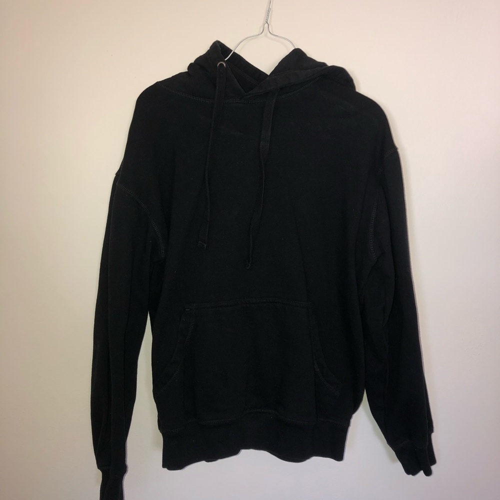 Simple black hoodie